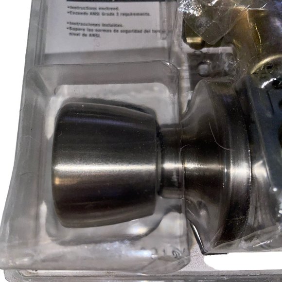 Hall Closet Nickel Door Knob Set Gate House Satin Silver Kit New Gatehouse - Picture 4 of 7